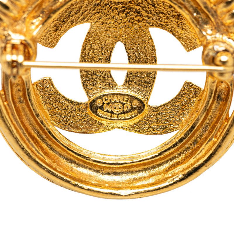 Chanel CC Logo Brooch Metal Brooch in Good condition