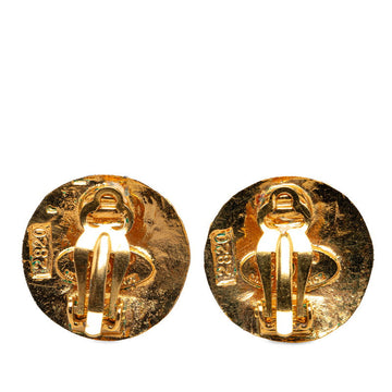 Chanel CC Clip On Earrings Metal Earrings in Good condition
