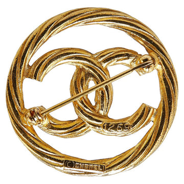 Chanel CC Logo Brooch Metal Brooch in Good condition
