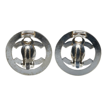 Chanel CC Turnlock Clip On Earrings Metal Earrings in Good condition