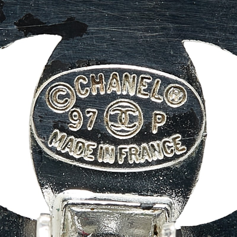 Chanel CC Turnlock Clip On Earrings Metal Earrings in Good condition