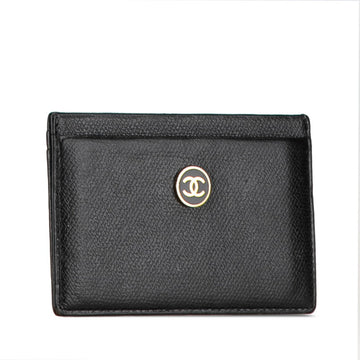Chanel Leather Card Case Leather Card Case in Good condition