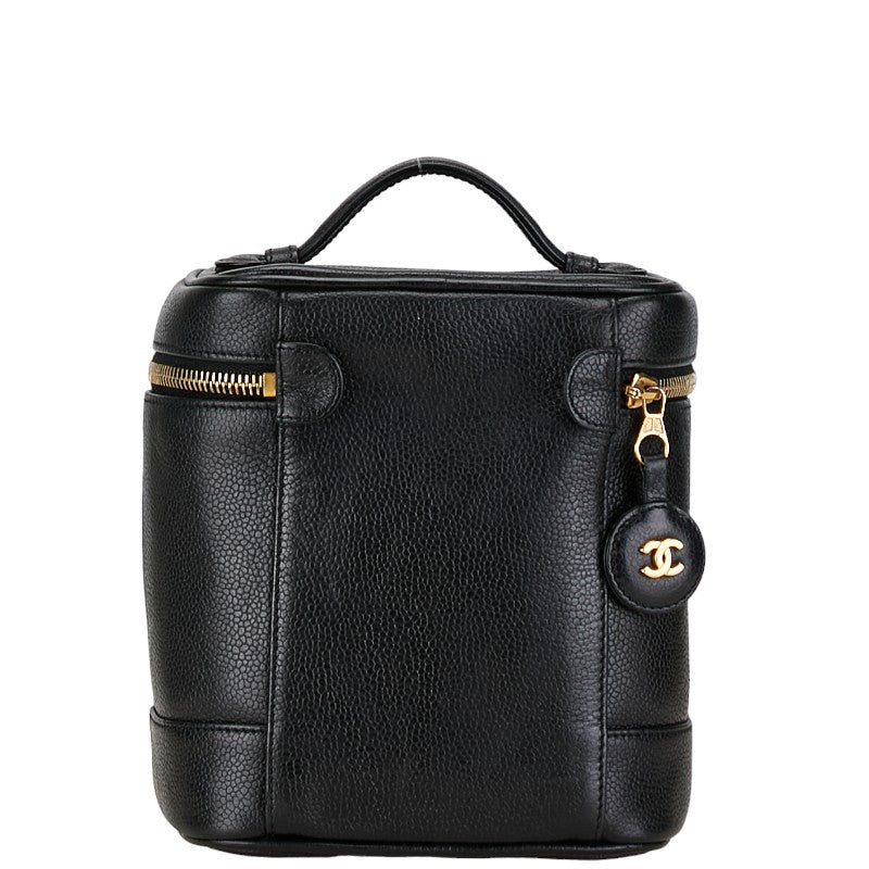 Chanel Vanity Bag Leather Vanity Bag A01998 in Good condition