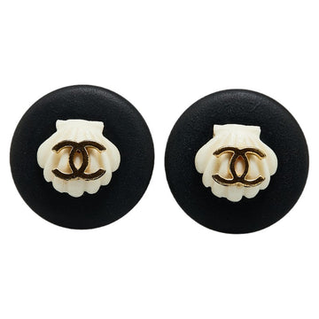 Chanel CC Clip On Earrings Plastic Earrings in Good condition