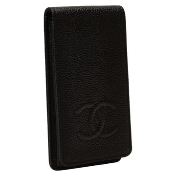 Chanel CC Caviar Phone Case Leather Other in Excellent condition