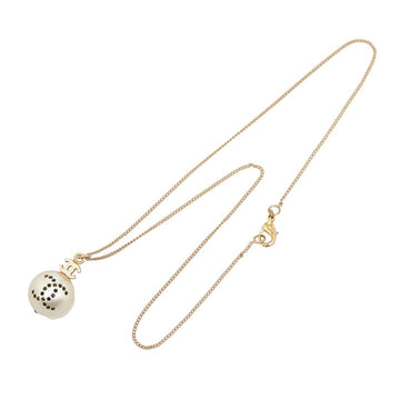 Chanel CC Pearl Necklace  Metal Necklace in Good condition