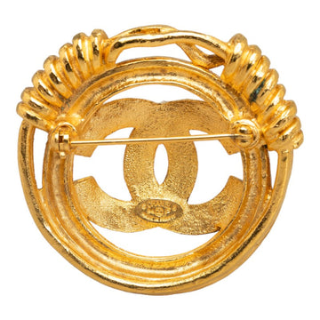 Chanel CC Spring Wire Brooch Metal Brooch in Good condition