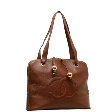Chanel Timeless CC Caviar Tote Leather Tote Bag in Good condition