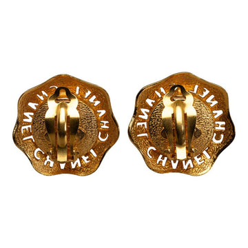 Chanel Faux Pearl Logo CC Clip On Earrings Metal Earrings in Good condition