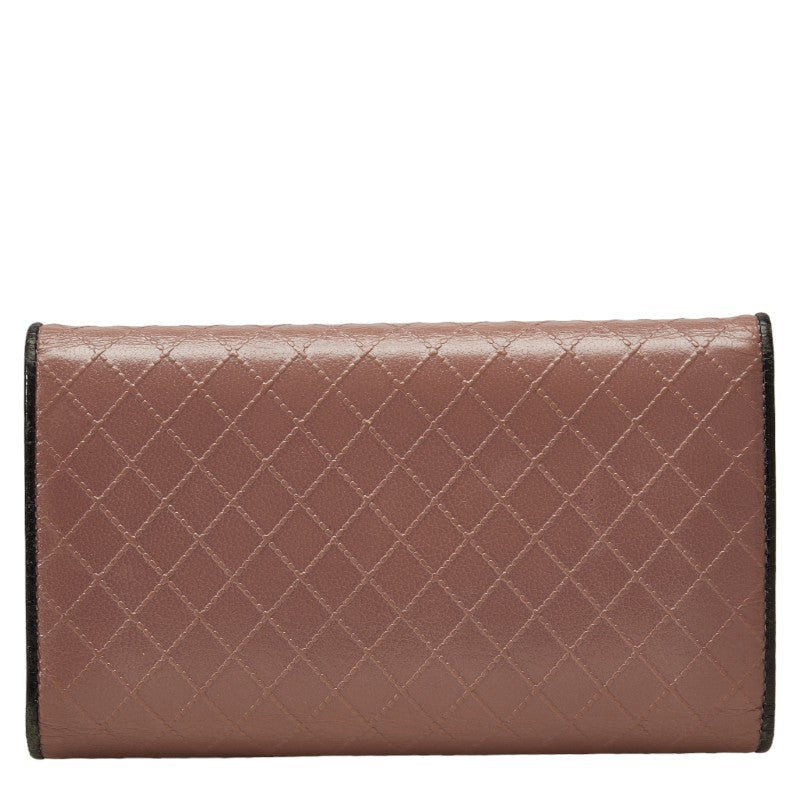 Chanel Leather Bifold Long Wallet  Leather Long Wallet in Good condition