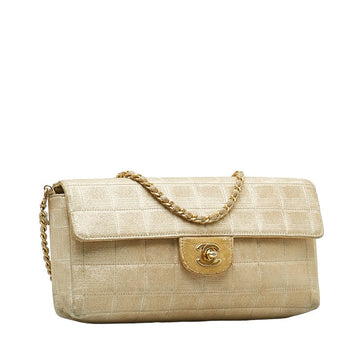 Chanel New Travel Line Shoulder Bag Canvas Shoulder Bag in Good condition