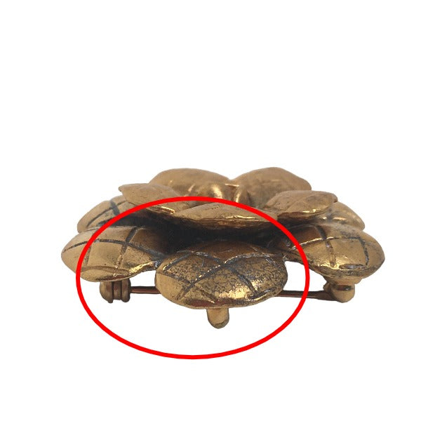 CHANEL Brooch unknown gold Brooch vintage Camelia Women Used