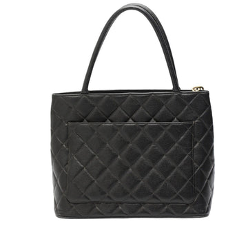 CHANEL Tote Bag Matt caviar skin black Handbag Caviar skin Replica Tote Women Used