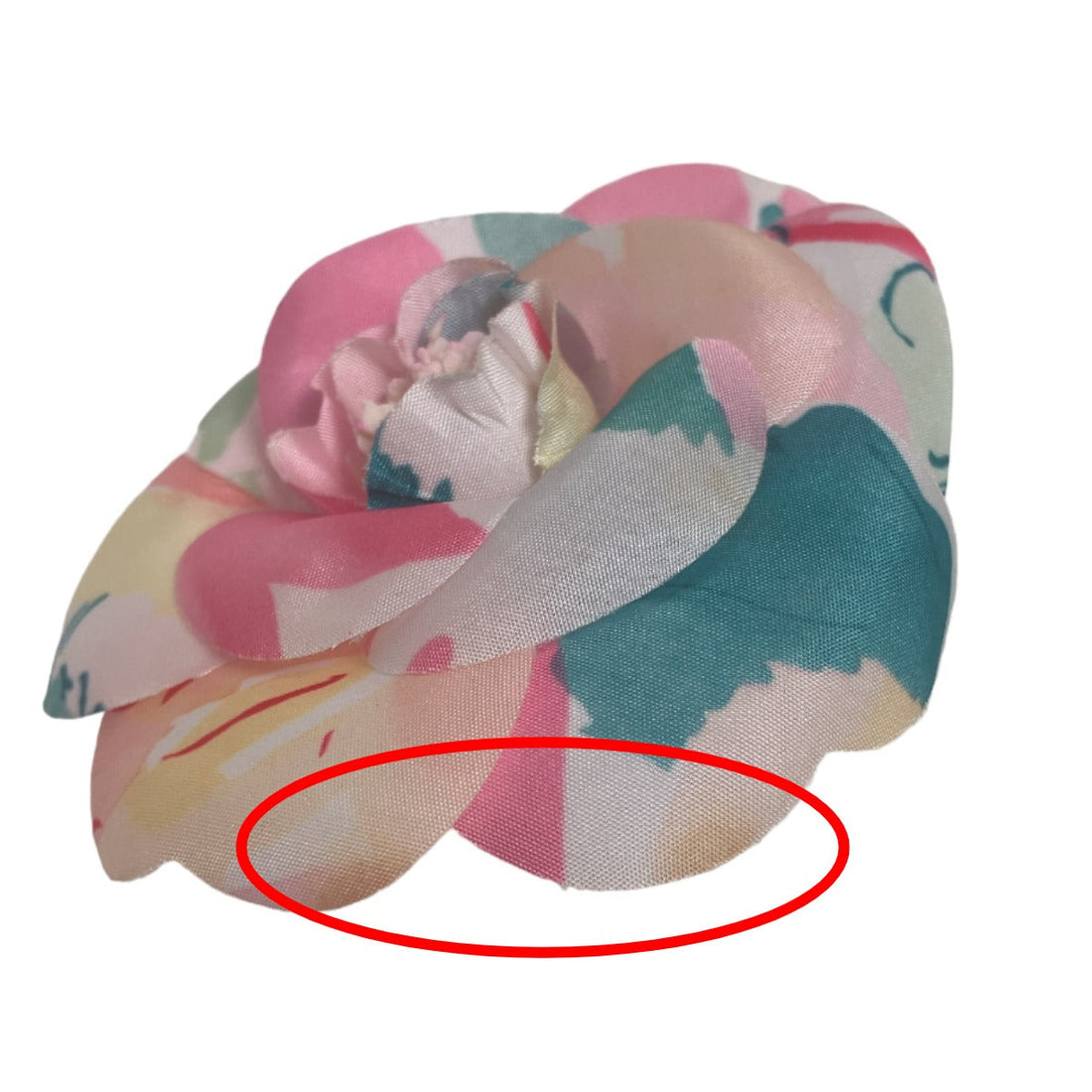 CHANEL Brooch unknown colorful Camelia corsage Women Used