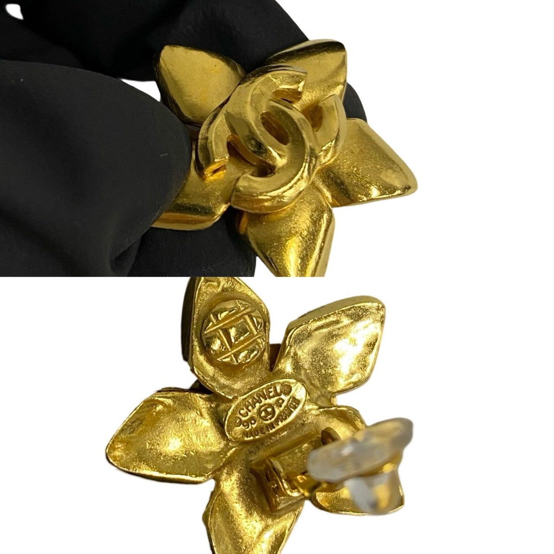 CHANEL Earring Gold Plated gold