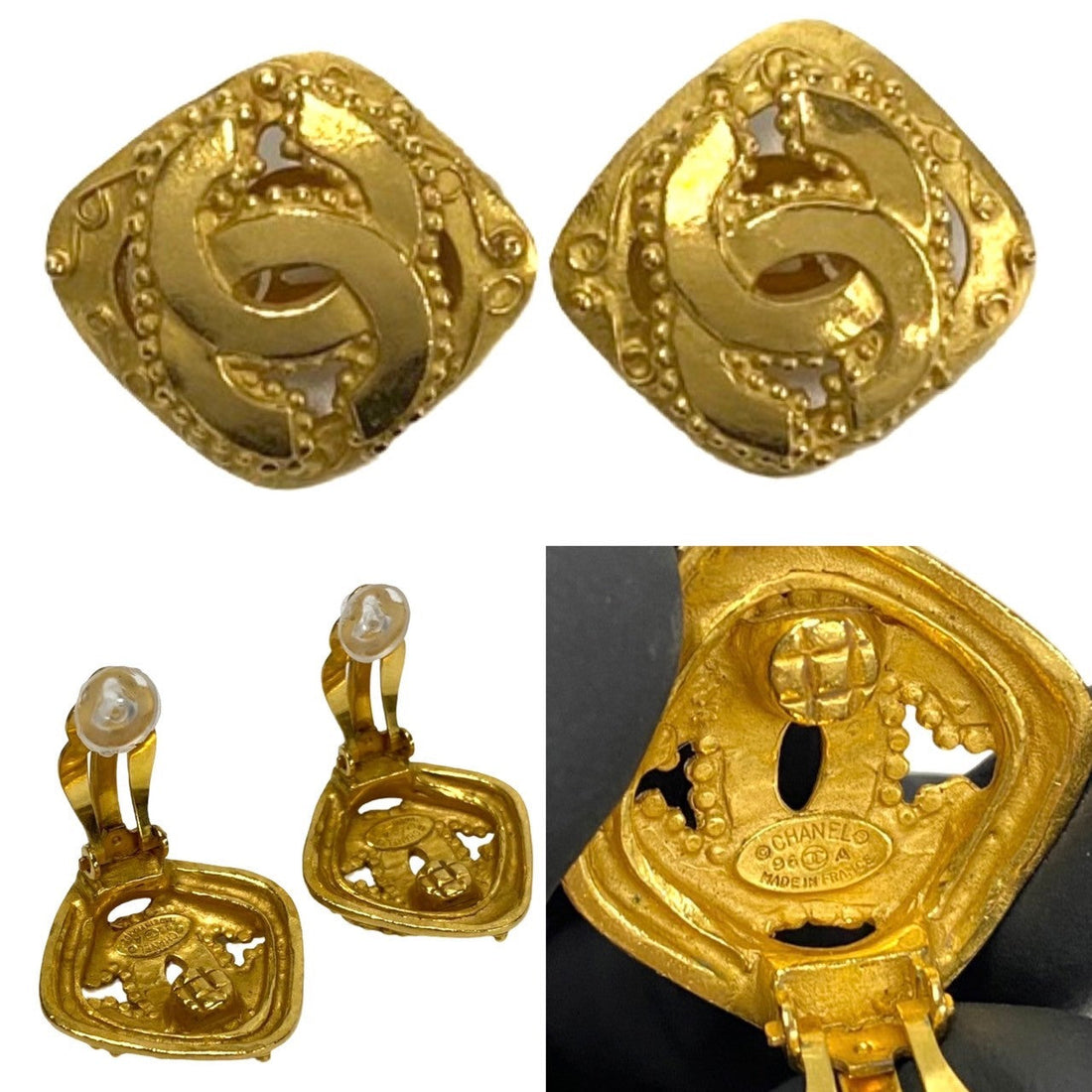 CHANEL Earring Gold Plated gold