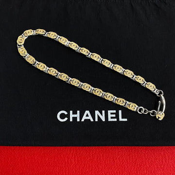 CHANEL Necklace Silver plating Silver