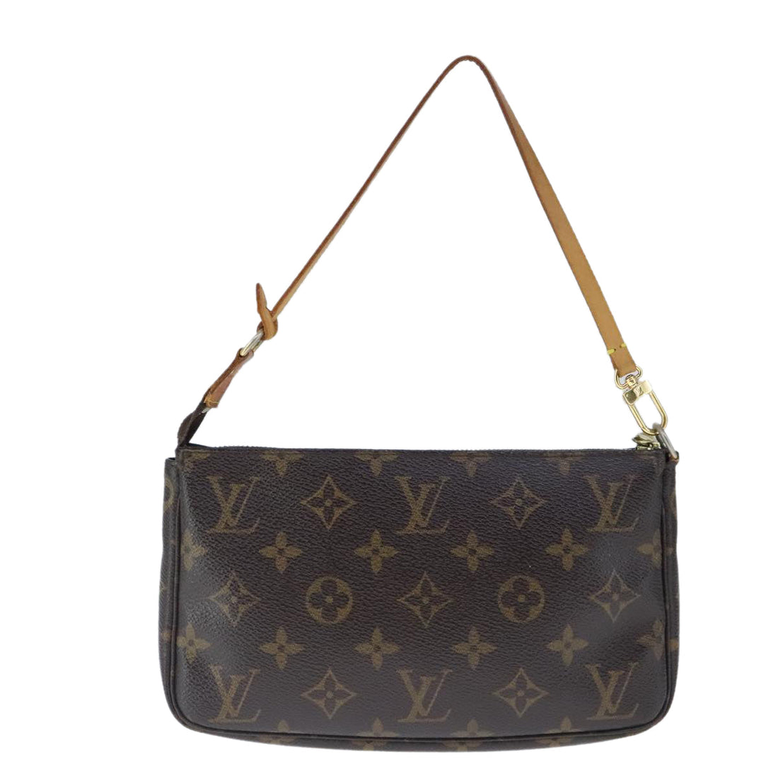 Louis Vuitton Pochette Accessoire  Canvas Clutch Bag