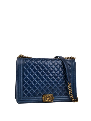 Chanel Jumbo Blue Boy Bag.