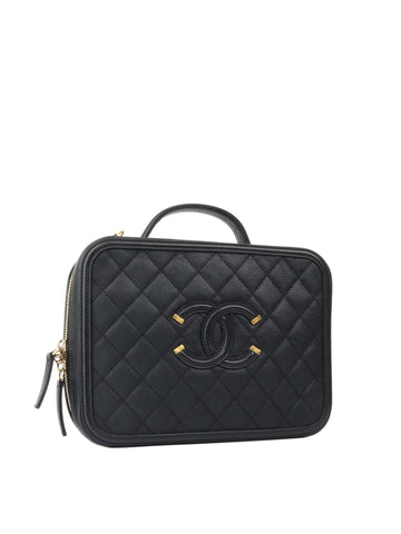 Chanel Black Caviar Business Vanity Bag
