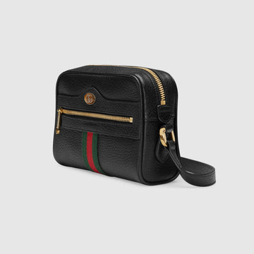 Gucci Ophidia Leather Mini Bag Black