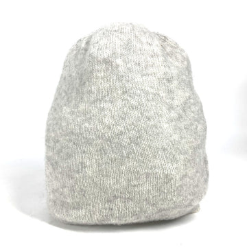 CHANEL Knit hat Cashmere, Silk gray 17B CC COCO Mark
