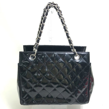 CHANEL Handbag enamel black Tote Bag CC COCO Mark Women Used