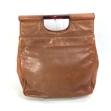 CHANEL Handbag leather Brown CC COCO Mark Women Used