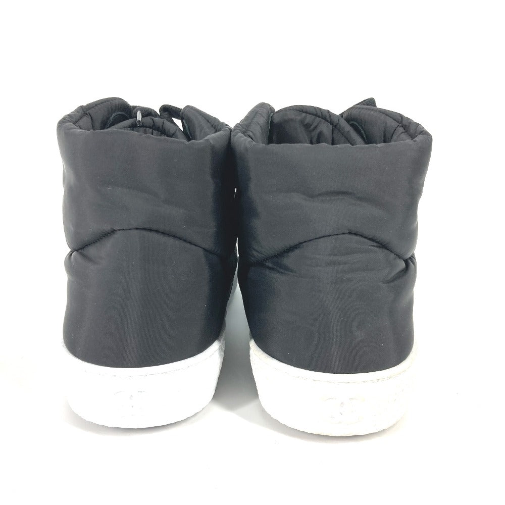 CHANEL sneakers G31748 Nylon black 16B logo Women 40 Used