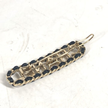 CHANEL Valletta metal gold logo Chain