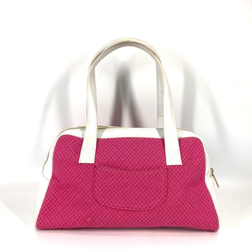 CHANEL Boston Duffel bag Canvas / Leather pink By color CC COCO Mark Women Used