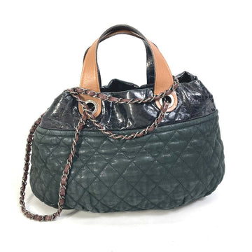 CHANEL Shoulder Bag Sparkle Leather black CC COCO Mark Shoulder Bag In the mix Women Used