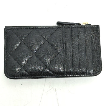 CHANEL Coin case AP2570 Caviar skin black Fragment case COCO Mark Matelasse Classic