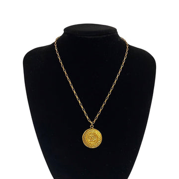 CHANEL Necklace Gold Plated gold