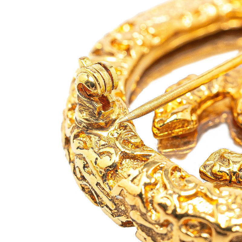 Chanel CC Logo Brooch Metal Brooch in Excellent condition