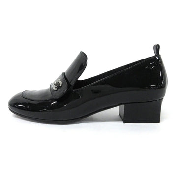 Chanel Black patent pumps