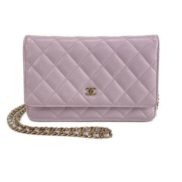 Chanel Light Purple Wallet On Chain