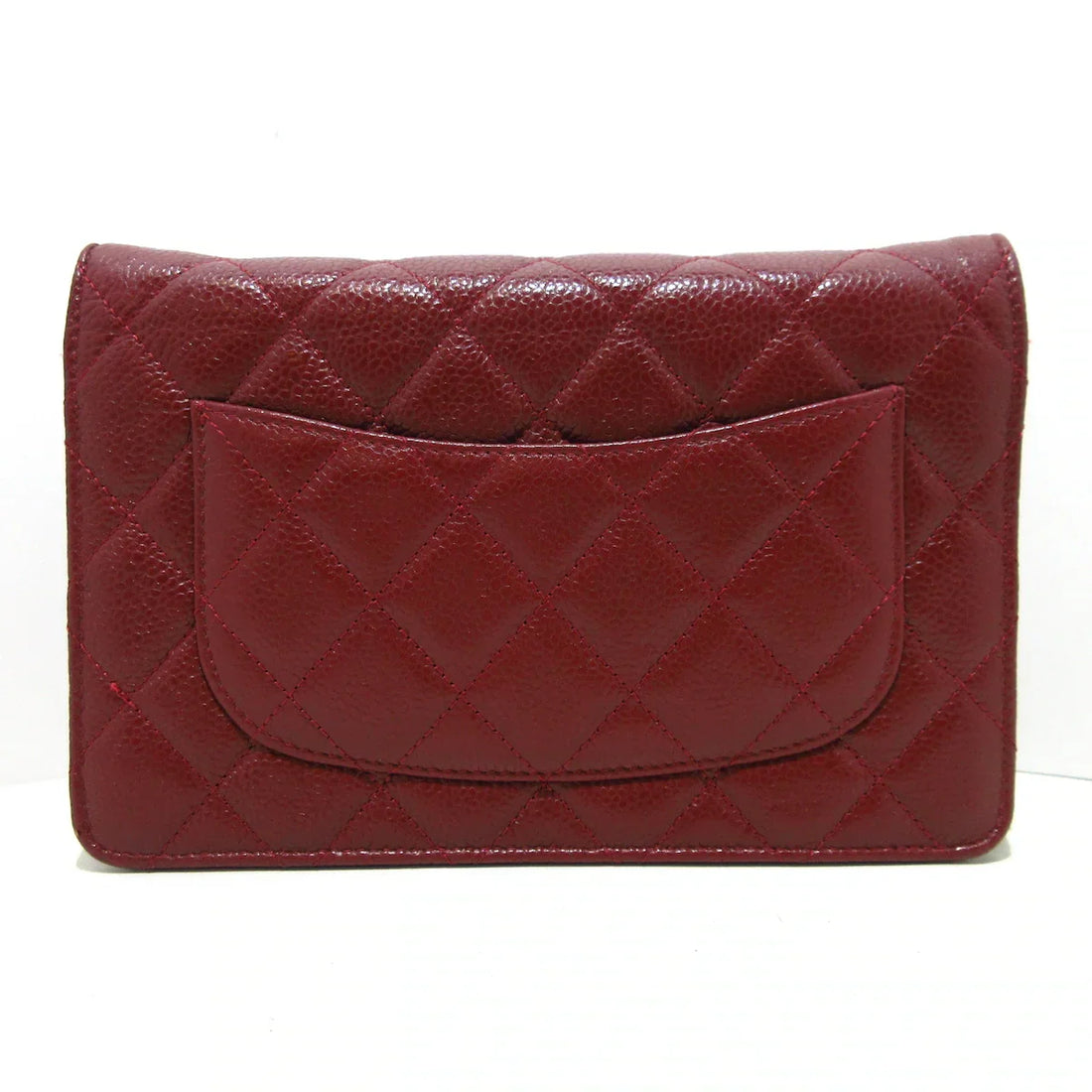 Chanel Red Wallet On Chain