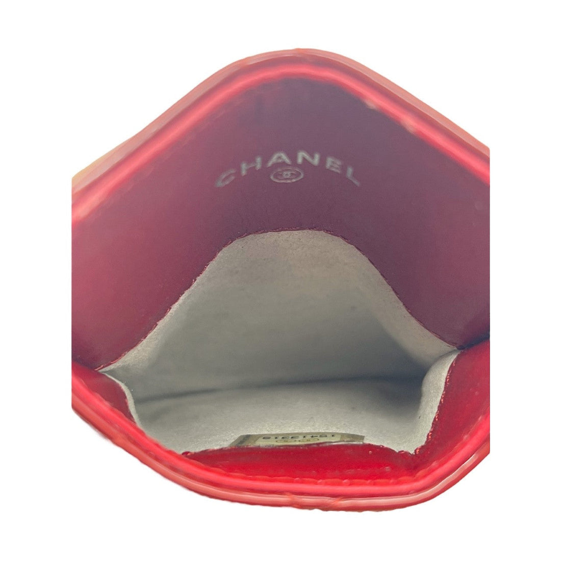 Chanel Red Patent Leather Card Holder