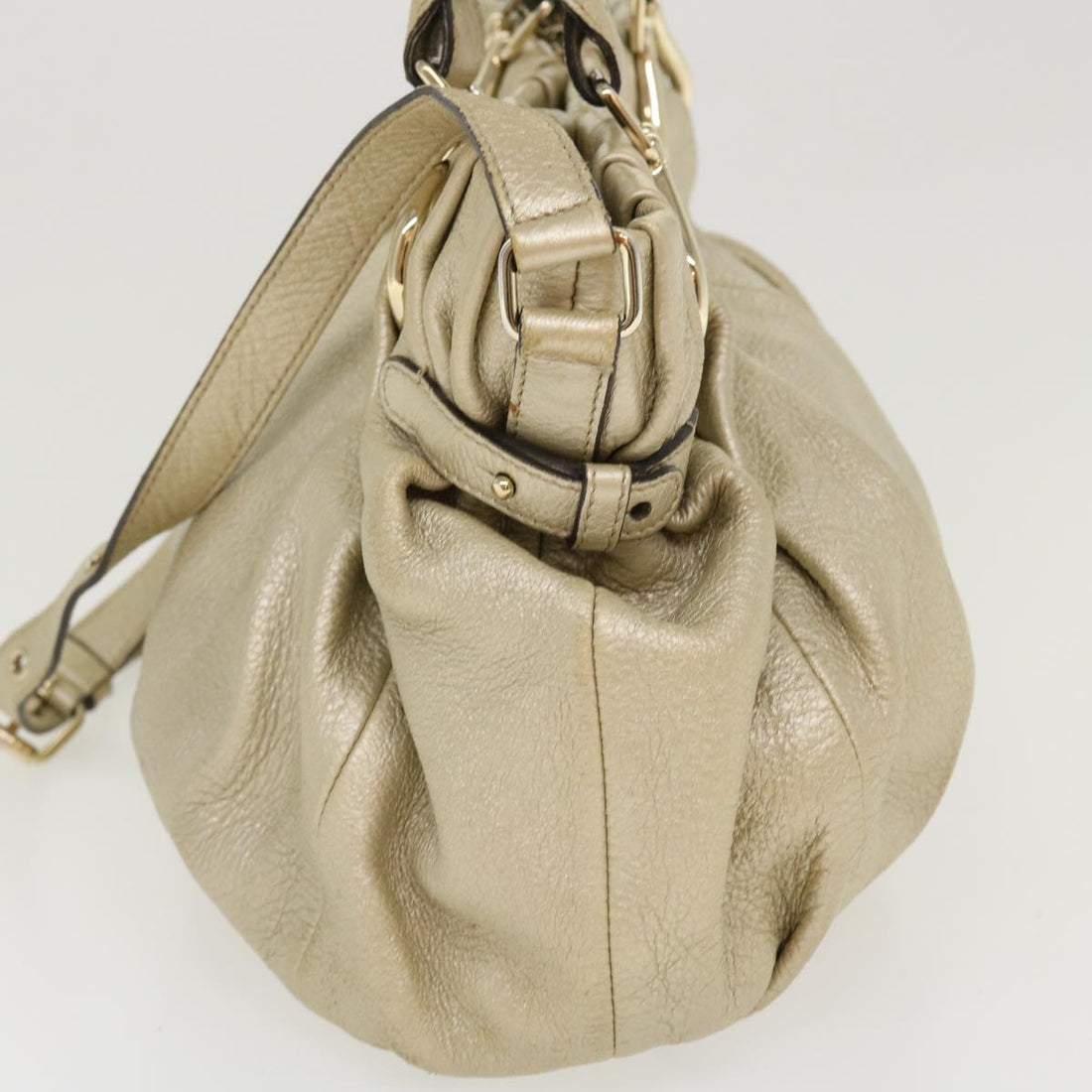Celine Hand Bag Leather 2way Silver WC-AT0069  39622