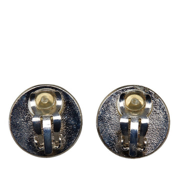 Chanel CC Clip On Earrings Metal Earrings in Good condition