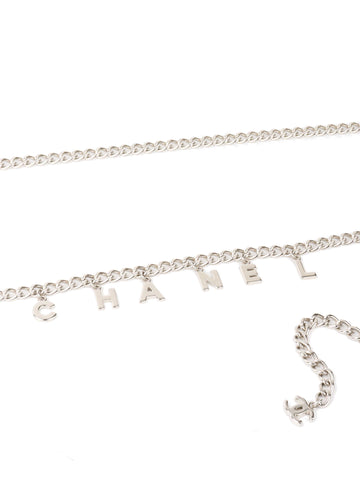 Chanel Silver Charm Chain Belt.