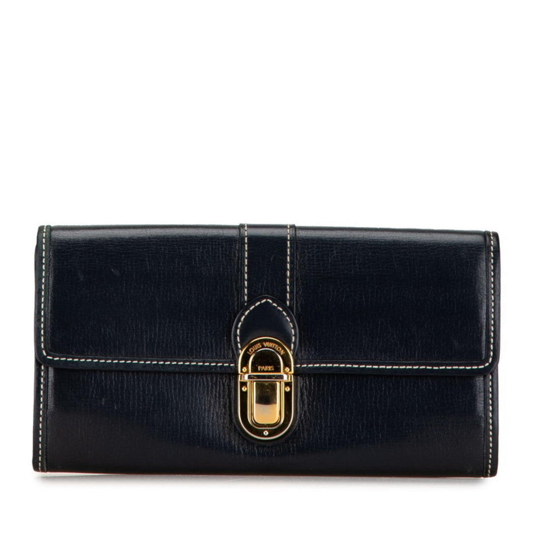 Louis Vuitton Ancre Navy Leather Coin Purse/Coin Case