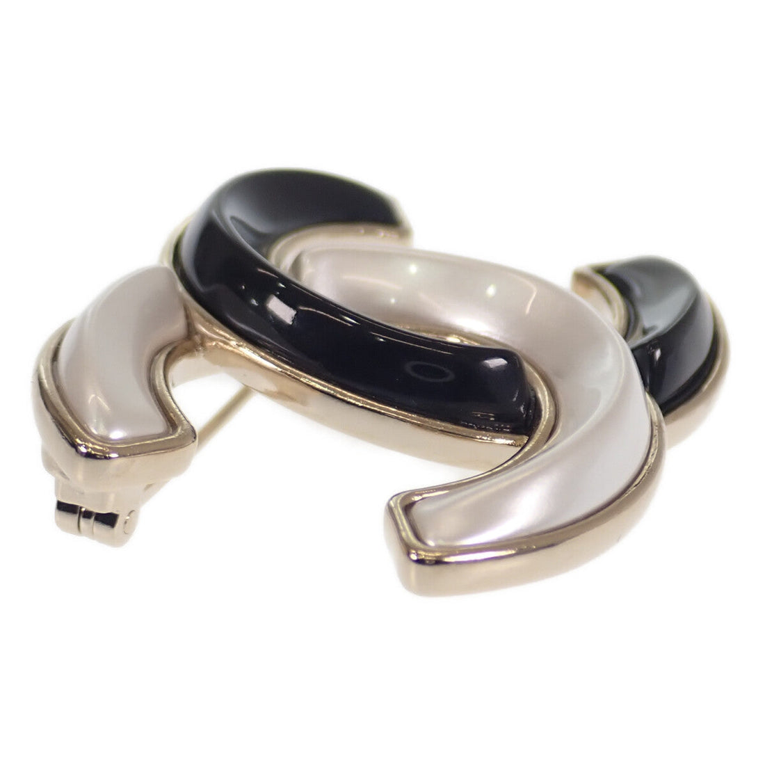 Chanel CC Dual Tone Brooch  Metal Brooch in Excellent condition