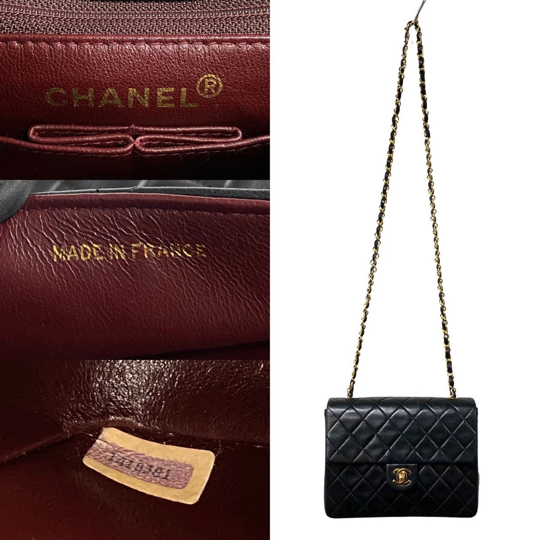 Chanel Mini Classic Single Flap Bag Leather Crossbody Bag in Good condition