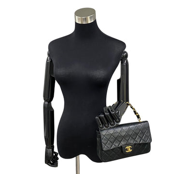 Chanel CC Matelasse Flap Top Handle Bag  Leather Handbag in Good condition