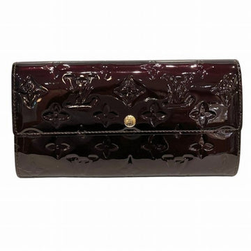 Louis Vuitton Monogram Vernis Amarante  Galle Monogram Vernis Long Bill Wallet (Bi-Fold)