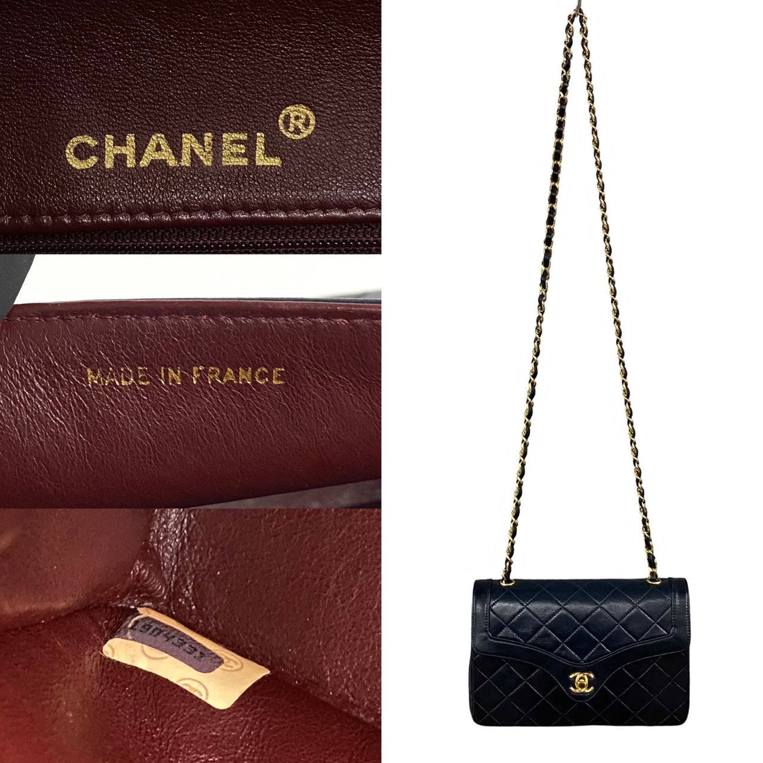 Chanel CC Matelasse Flap Bag  Leather Crossbody Bag in Good condition