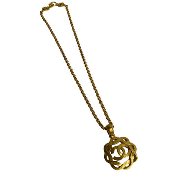 CHANEL Necklace Gold Plated gold