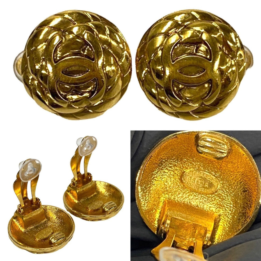 CHANEL Earring Gold Plated gold